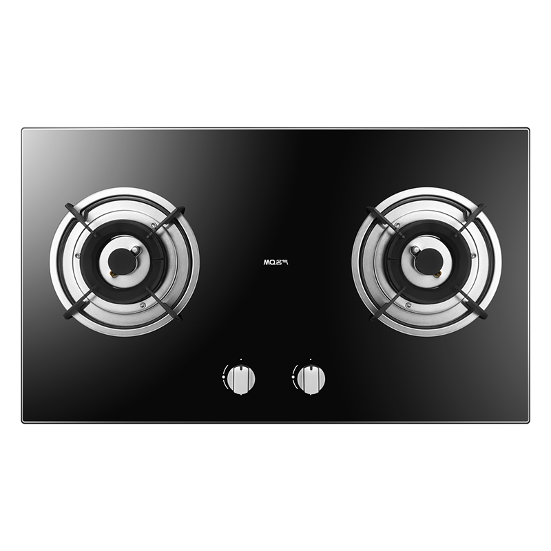 老板名气燃气灶煤气灶双灶家用台嵌炉灶天然气灶液化气灶具 黑色 天然