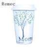 金禹瑞美(Remec)水具/水杯 双层隔热陶瓷水杯 树款 陶瓷杯 水杯 茶杯 奶杯 咖啡杯 杯子