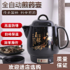 养生煎药壶家用时光旧巷全自动陶瓷壶中医插电砂锅壶熬药罐煮药煲 4升人参黑晶加强版[不粘+鸣声]