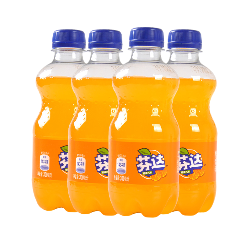可口可乐雪碧芬达300ml4瓶多规格可选夏季饮料碳酸饮品视频