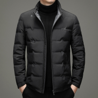 花花公子品牌本命红色立领男士羽绒服时尚保暖外套男装上衣服2024年过年衣服