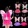 [促销]光天使蝴蝶翅膀小女孩的玩具魔法棒玩具套装儿童节表演服装道具