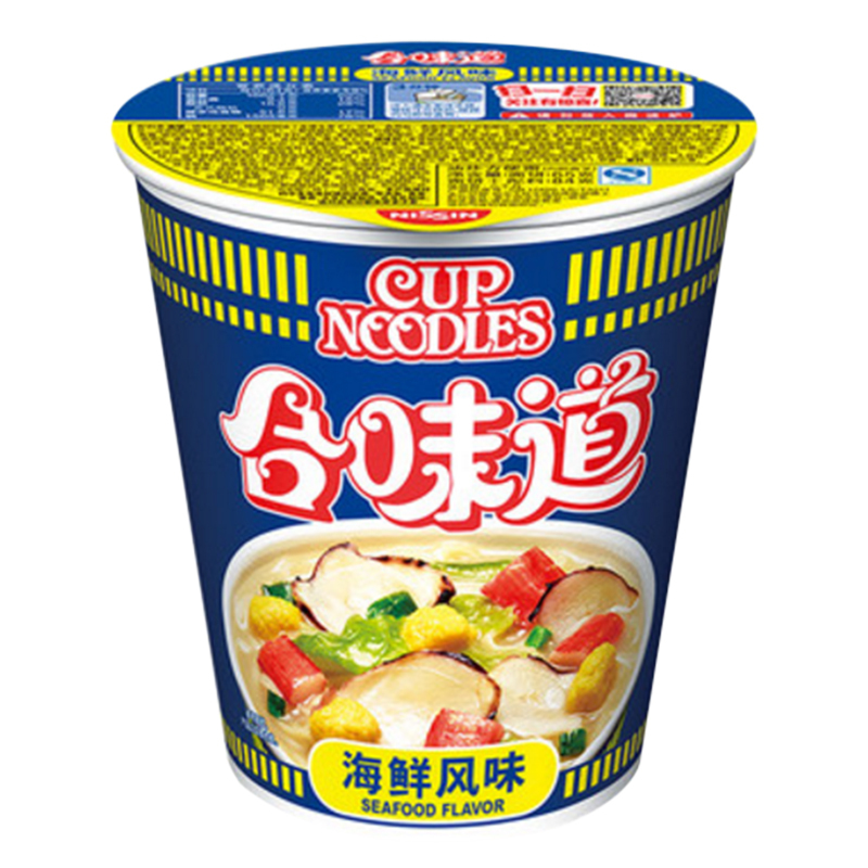 日清(Nissin)合味道 海鲜风味84g/杯 方便面高清大图