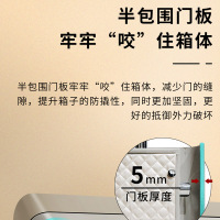 虎王保险箱品牌尚虎45指纹保管箱全钢家用酒店小型电子钥匙床头柜衣柜防盗固定防撬办公室文件柜防火保险柜单位储物