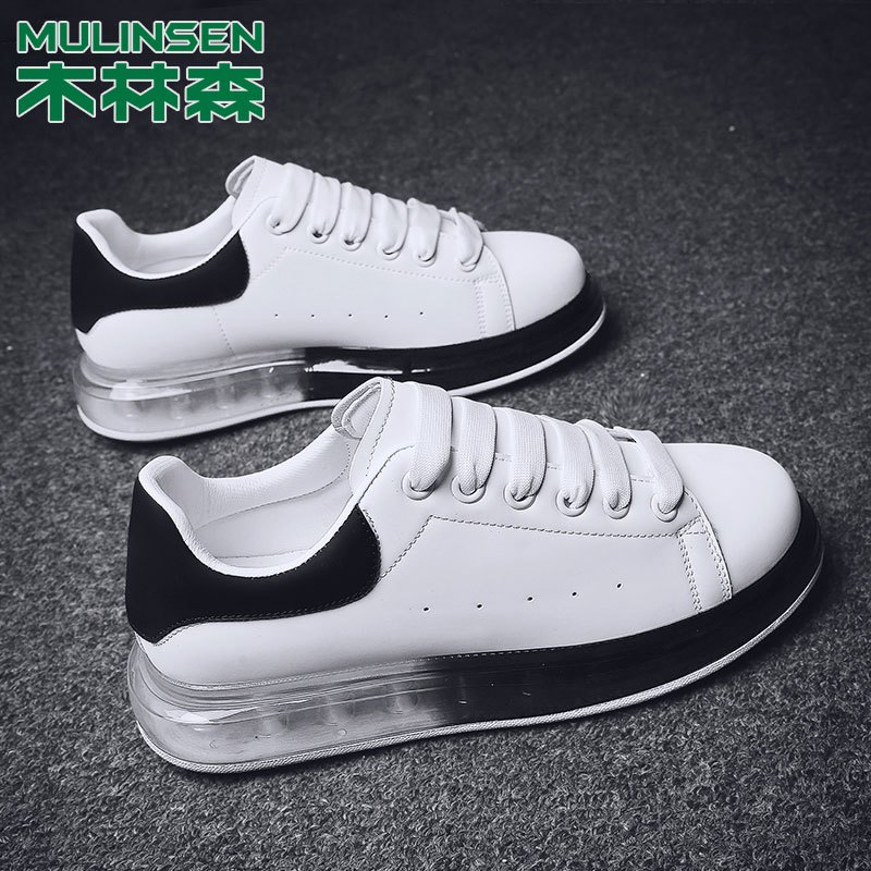 木林森男鞋新款潮流百搭厚底小白鞋ins运动休闲板鞋子男潮鞋