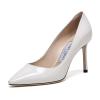 Jimmy Choo 周仰杰 女士漆皮尖头高跟鞋 ROMY 85 PAT 171