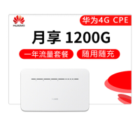 华为B316-855/4G路由 2 Pro/插卡上网/4G三网通//车载WiFi/无线转有线宽带(含一年流量)