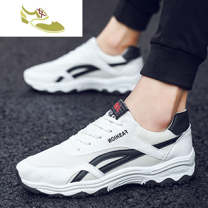 喻娄品牌男鞋秋季新款休闲鞋韩版运动鞋男学生透气板鞋旅游跑步鞋子男