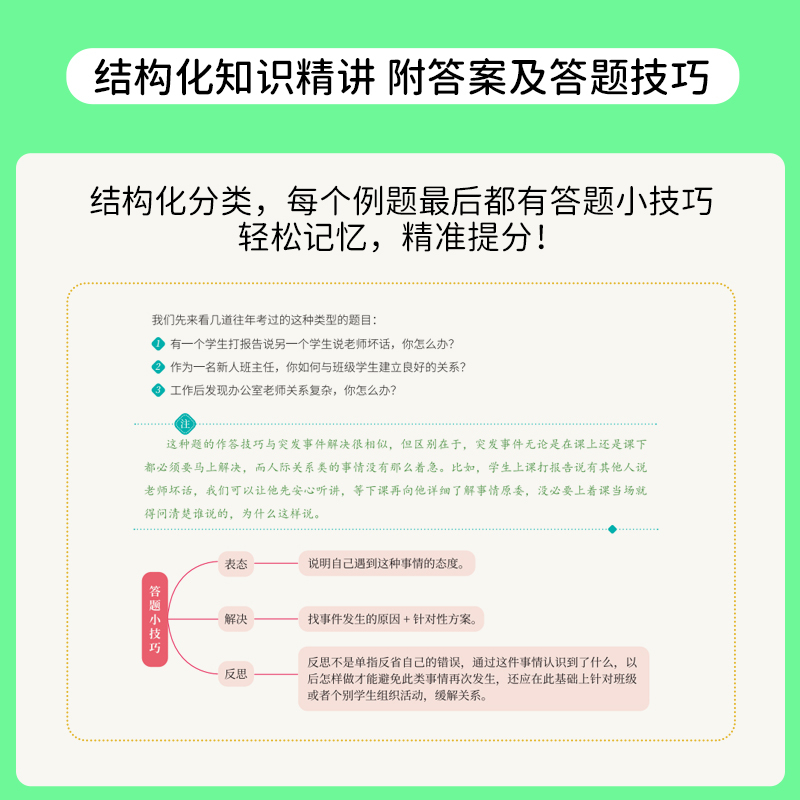 [高中政治]试讲+结构化(73篇试讲模板+配套网课+结构化真题时政小册) [正版]道法政治教资面试资料2023下半年教师
