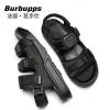 法国芭步仕(Burbupps)2019春尚新男士凉鞋男新款软底防滑运动韩版厚底拖鞋男夏时尚外穿青春潮流