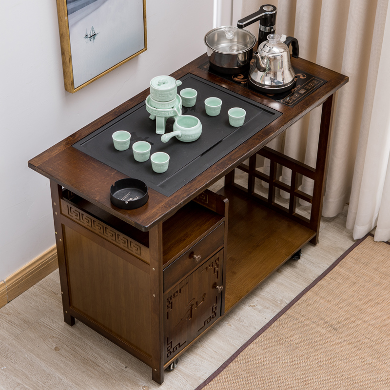 寻木匠定制实木茶几方形茶桌松木茶几家用茶几客厅茶桌储物抽屉双层