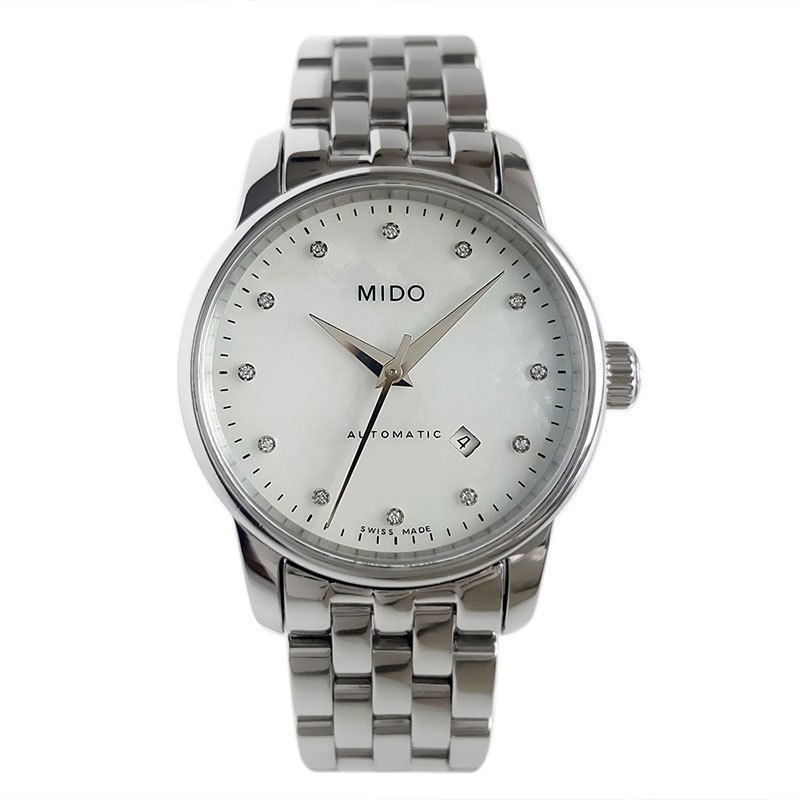 正品二手95新美度mido贝伦赛丽m76004691自动机械表径29女表保卡册子