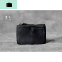 复古头层牛皮卡包驾驶证钥匙包原创手工真皮实用经典小零钱包男女NEWLAKE 黑色