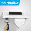 HIGOLD/悍高 卫生间不锈钢厕纸架 多功能置物架 马桶纸巾架置物台 卷纸器 纸巾架
