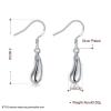 E036 Women silver Earring镀925纯银日韩时尚水滴耳环耳饰送女朋友七夕情人节礼物