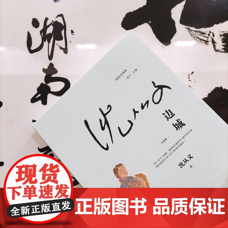 边城-沈从文读库-画家蔡皋绘制封面插画-平装,内外双封
