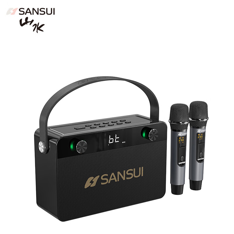 山水(SANSUI) T52音箱低音炮便携式手提家庭ktv迷你音响车载音乐播放器乐器扩音器ktv音响