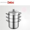 Debo德铂 蒸锅不锈钢 三层蒸笼 蒸屉多层燃气电磁炉 通用28CM DEP-289