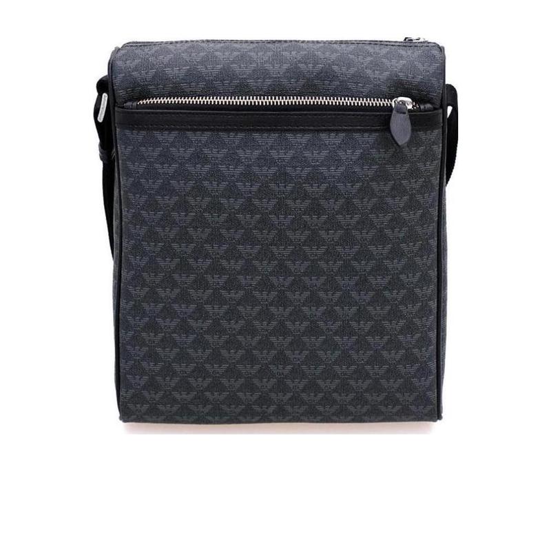 Emporio Armani男士深灰色logo斜挎包时尚简约多功能日常出行包