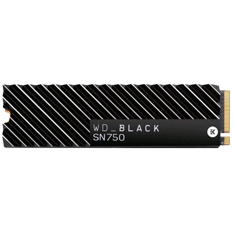 西部数据（Western Digital）500GB SSD固态硬盘 M.2接口(NVMe协议)WD_BLACK SN750游戏高性能EKWB定制散热片