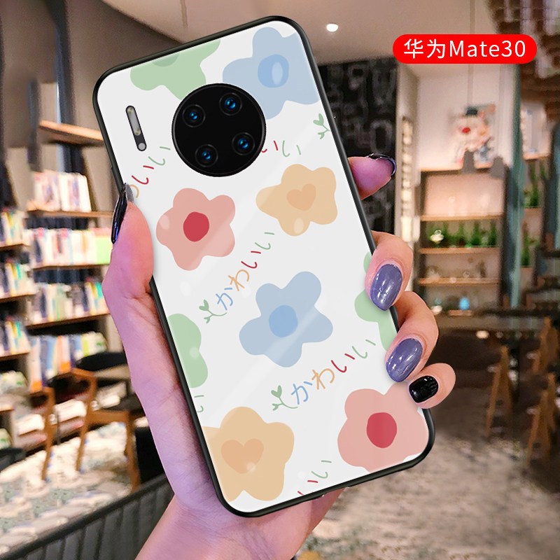 牛标优品泫雅花ins风华为p40pro手机壳mate30pro限量版mate20玻璃mate