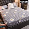 花海灰 90*200cm[单件床笠] 防滑床笠夹棉席梦思保护套加厚床垫套1.8床罩防尘套全包