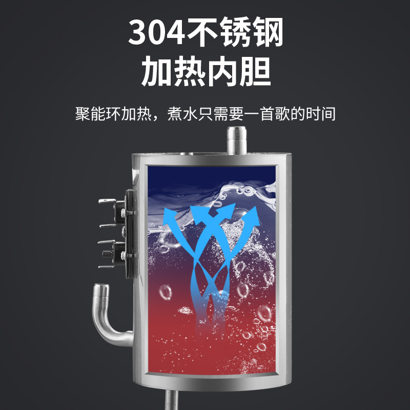 奥克斯台式饮水机小型家用制冷制热迷你桌面冰热两用宿舍学生童锁 蓝色 冰温热高清大图