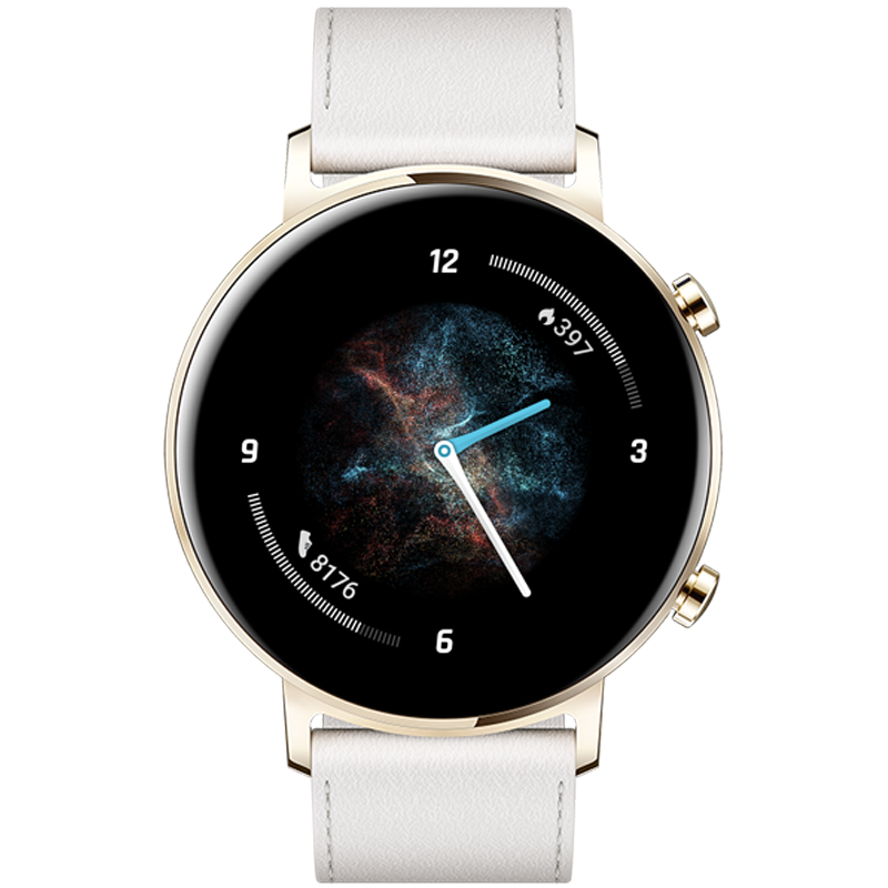 华为(HUAWEI)华为手表WATCH GT2 时尚款 (42mm) 凝霜白 麒麟芯片强劲续航蓝牙通话运动智能手表商务男女士通用手表高清大图