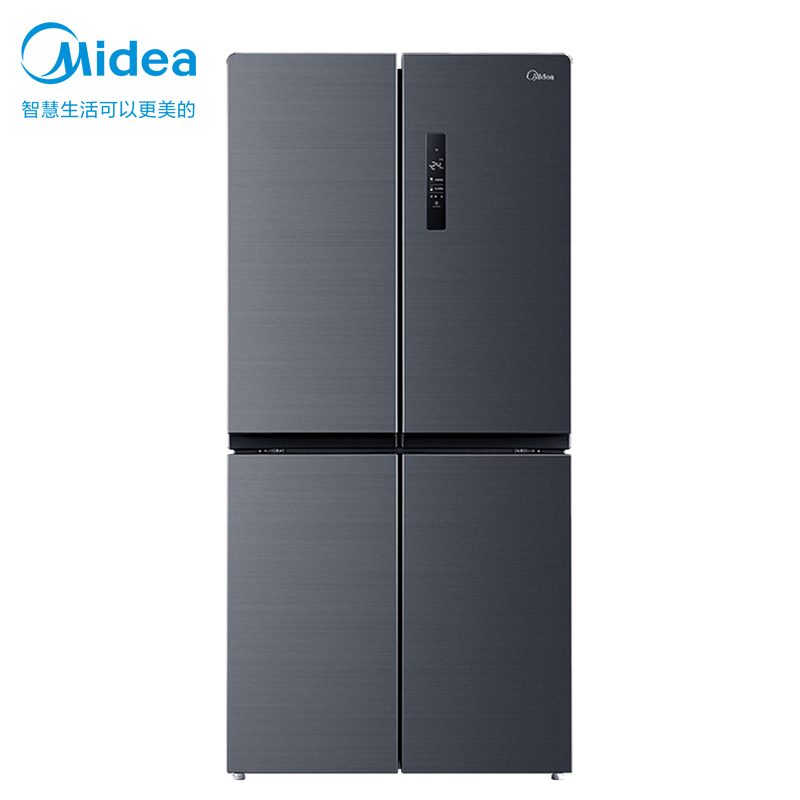 [19分钟急速净味]美的(Midea)446升十字对开门冰箱 智能杀菌 一级能效风冷无霜 BCD-446WTPZM(E)