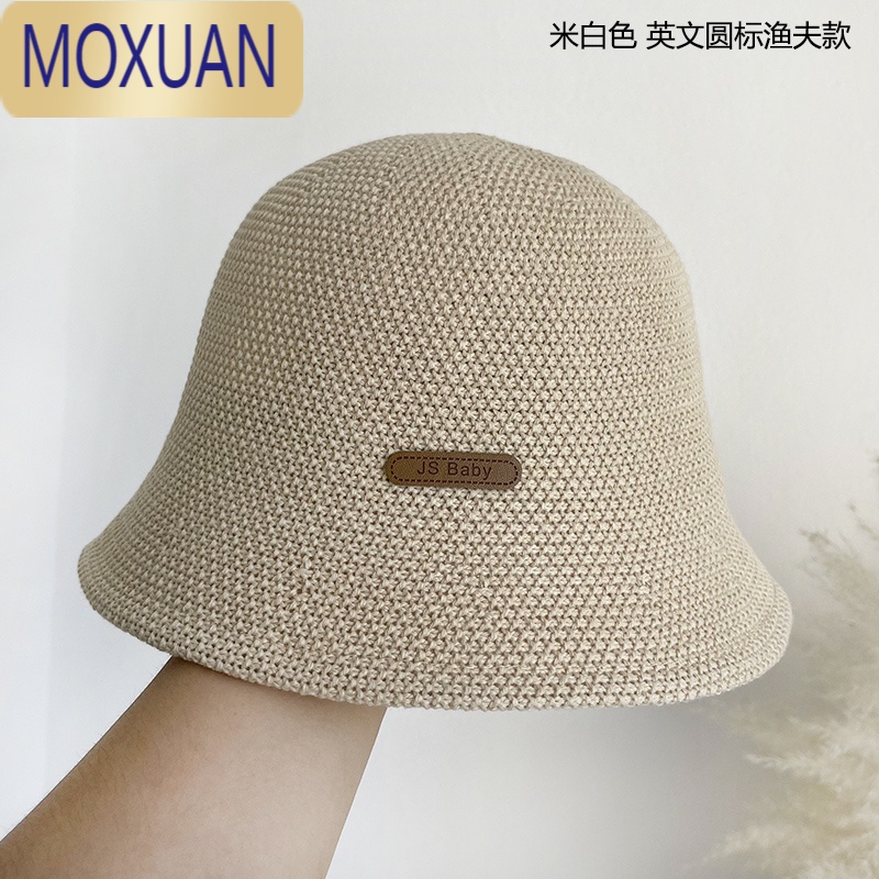 MOXUAN日系透气棉麻遮阳帽时尚出游渔夫帽女春夏百搭防晒盆帽可折叠桶帽帽子