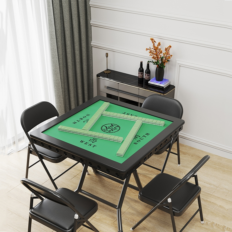 闪电客麻将桌可折叠家用手搓简易打牌桌子面板小型方桌手动棋牌桌麻雀台