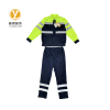 雅霖服 夏季荧光绿拼黑工作服YLF-YK888-2 套