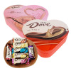 德芙丝滑牛奶巧克力黑巧白巧喜糖礼盒装6颗/12颗心形铁盒结婚喜糖