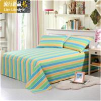 老粗布床单单件粗布加厚加大四季床单多尺寸床单学生单人床单三维工匠_237 1.5*2.2米床单一条 玫红大格子