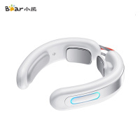 小熊（Bear）颈部按摩仪AMQ-B04P1 充电式智能颈椎按摩器颈部按摩仪护颈仪电动热敷颈椎枕按摩神器苏宁自营