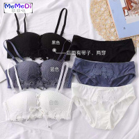 春夏2020新款性感舒适无钢圈防滑两穿内小胸聚拢抹胸式文胸套装