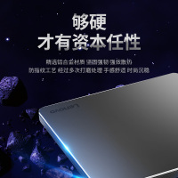 联想 8倍速铝合金Type-C/USB外置光驱外置DVD刻录机移动光驱Windows/MAC系统/DB85(银黑色)