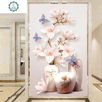封后(FENGHOU)钻石绣2019新款玉兰花钻石画满钻客厅5d砖石秀玄关竖版贴钻十字绣 封 [满钻]60*90cm送工