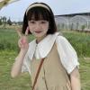 夏季娃娃领衬衫+韩版前后两穿背带连衣裙女学生宽松中长款两件套 白色衬衫(关注店铺送小礼物) S