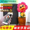 花太阳花玩具蓝牙唱歌跳舞抖音吹萨克斯喇叭的向日葵生日