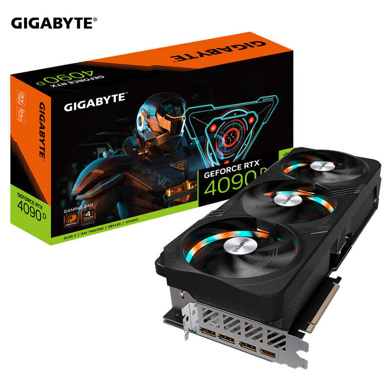 技嘉(GIGABYTE)技嘉魔鹰GIGABYTE GeForce RTX 4090 D GAMING 24G 电竞游戏设计电脑独立显卡技嘉4090D显卡高清大图