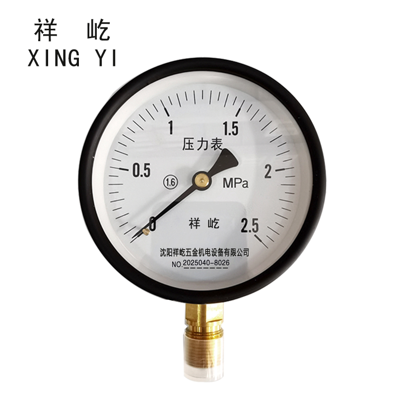 祥屹 压力表 Y150 1.6级 块 0-2.5Mpa