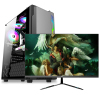 铭能 12代i5六核/RTX3060/5700XT显卡/16G内存 512G固态 台式机 台式电脑 组装机 组装电脑 家用办公电脑主机学生设计电竞吃鸡永劫无间游戏电脑+21.5英寸