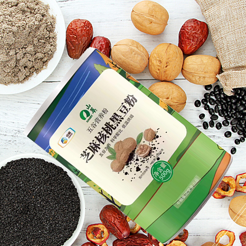中粮福临门 山萃芝麻核桃黑豆营养粉 500g