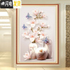 三维工匠2019年新款钻石画水晶满钻5d小件点贴砖带框十字绣小幅 满钻兰花[40*65厘米][钻量多加30工具包2套]