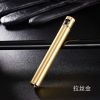 新款砂轮打火机充气超细迷你圆柱小巧金属明火创意个性男士点烟器 火机+气泡袋装卍 1狼