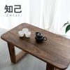 实木小茶几黑胡桃木飘窗台小茶桌简约榻榻米小桌子现代创意小方几