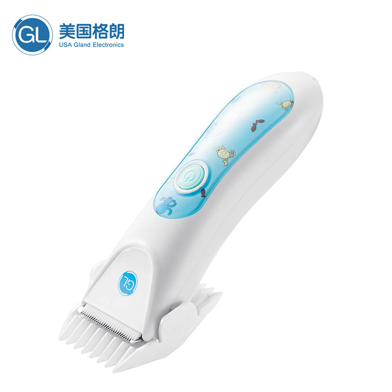 GL格朗 婴童理发器 防水理发器 静音快充陶瓷刀头 宝宝剪发器家用儿童剃头刀 电推剪子干充两用 L-12高清大图