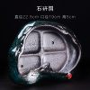 创意石研翡翠花盆中国风艺术盆景花盆绿植盆栽大号文竹菖蒲盆 石研开991 大