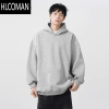 HLCOMAN500G纽扣连帽卫衣男女潮牌oversize宽松加厚外套百搭帽衫